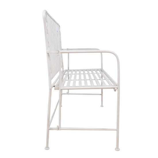 Скамья JASMINE 103x50xH93см, античный белый м Скамья JASMINE 103x50xH93см, античный белый м
