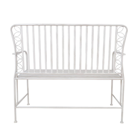 Скамья JASMINE 103x50xH93см, античный белый м Скамья JASMINE 103x50xH93см, античный белый м