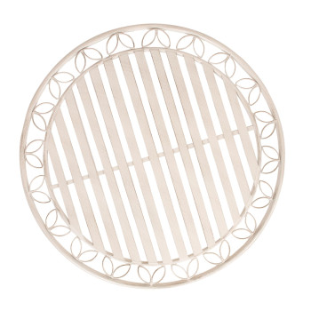 Стол JASMINE D70xH75см, антик-белый мета Стол JASMINE D70xH75см, антик-белый мета