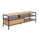 TV galds HEDVIG 120x33xH40cm, sala/melns TV galds HEDVIG 120x33xH40cm, sala/melns