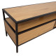 TV galds HEDVIG 120x33xH40cm, sala/melns TV galds HEDVIG 120x33xH40cm, sala/melns
