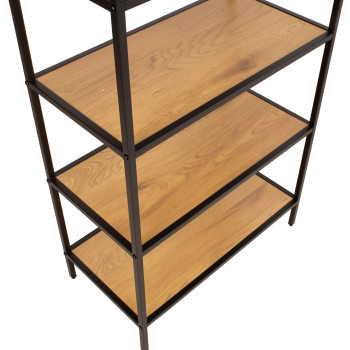 HEDVIG riiul 63x33xH124cm, saar/must HEDVIG riiul 63x33xH124cm, saar/must