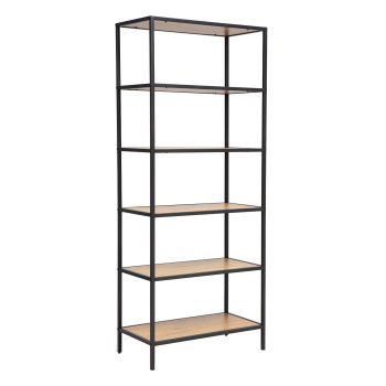 HEDVIG riiul 63x33xH152cm, saar/must HEDVIG riiul 63x33xH152cm, saar/must