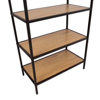 HEDVIG riiul 63x33xH152cm, saar/must HEDVIG riiul 63x33xH152cm, saar/must