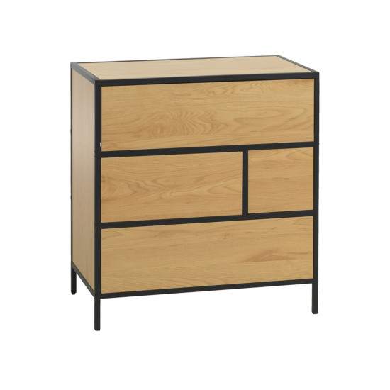 Kumode HEDVIG 70x40xH74,5cm, sala/melna Kumode HEDVIG 70x40xH74,5cm, sala/melna