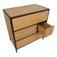 Kumode HEDVIG 70x40xH74,5cm, sala/melna Kumode HEDVIG 70x40xH74,5cm, sala/melna