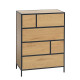 Kumode HEDVIG 70x40xH95cm, sala/melna Kumode HEDVIG 70x40xH95cm, sala/melna