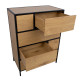 Kumode HEDVIG 70x40xH95cm, sala/melna Kumode HEDVIG 70x40xH95cm, sala/melna