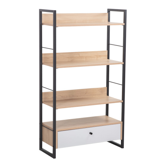 Plaukts STUDY 70x30xH124,5cm, ozols/balts Plaukts STUDY 70x30xH124,5cm, ozols/balts