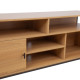 TV galds STUDY 150x40xH54cm, ozols/melns