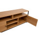 TV galds STUDY 150x40xH54cm, ozols/melns