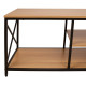 TV galds STUDY 140x40xH46,5cm, ozols/melns