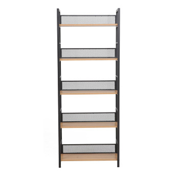 Riiul HECTOR 60x28xH154cm, saar/must Riiul HECTOR 60x28xH154cm, saar/must