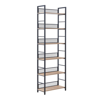 Riiul HECTOR 60x28xH187cm, saar/must Riiul HECTOR 60x28xH187cm, saar/must