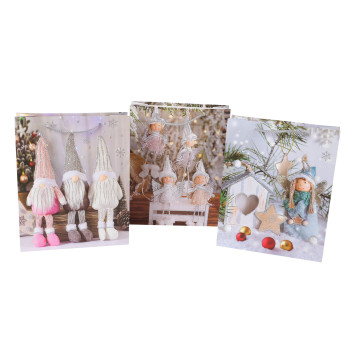 Подарочный пакет XMAS ELF, 26x32x10см, микс