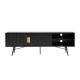 TV galds PIXAR 150x40xH50cm, melns TV galds PIXAR 150x40xH50cm, melns