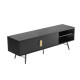 TV galds PIXAR 150x40xH50cm, melns TV galds PIXAR 150x40xH50cm, melns