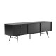 TV galds PIXAR 150x40xH50cm, melns TV galds PIXAR 150x40xH50cm, melns
