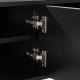 TV galds PIXAR 150x40xH50cm, melns TV galds PIXAR 150x40xH50cm, melns