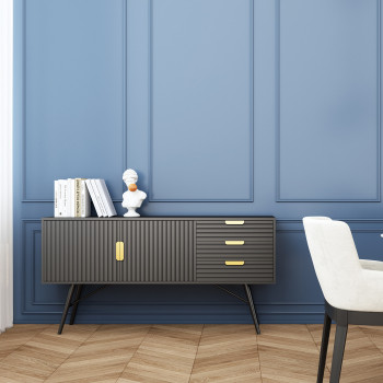 Kummut PIXAR 150x40xH80cm, must Kummut PIXAR 150x40xH80cm, must