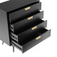Комод PIXAR 80x40xH90см, черный Комод PIXAR 80x40xH90см, черный