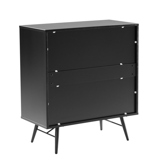 Комод PIXAR 80x40xH90см, черный Комод PIXAR 80x40xH90см, черный