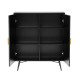 Kumode PIXAR 100x40xH115cm, melna