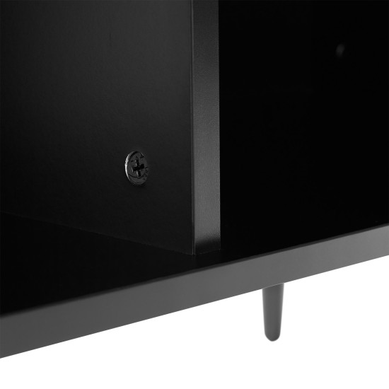 Kumode PIXAR 100x40xH115cm, melna