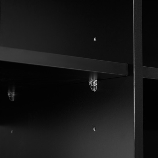 Kumode PIXAR 100x40xH115cm, melna
