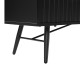 Kumode PIXAR 100x40xH115cm, melna