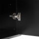 Kumode PIXAR 100x40xH115cm, melna