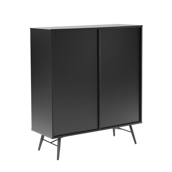 Kumode PIXAR 100x40xH115cm, melna