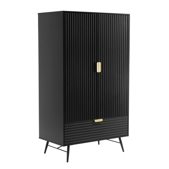 Гардероб PIXAR 100x56xH175см, черный