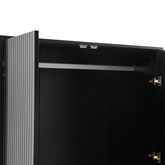 Гардероб PIXAR 100x56xH175см, черный