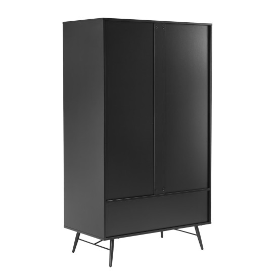 Гардероб PIXAR 100x56xH175см, черный
