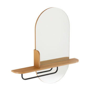 Spogulis AALBORG ar plauktu 92x15xH93cm, ozols Spogulis AALBORG ar plauktu 92x15xH93cm, ozols