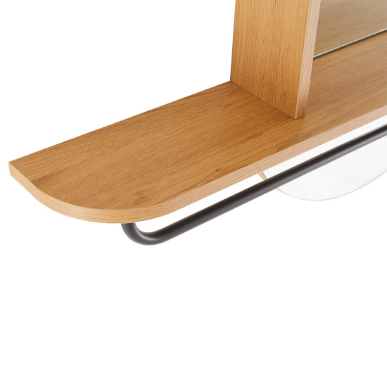Spogulis AALBORG ar plauktu 92x15xH93cm, ozols