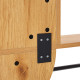 Spogulis AALBORG ar plauktu 92x15xH93cm, ozols