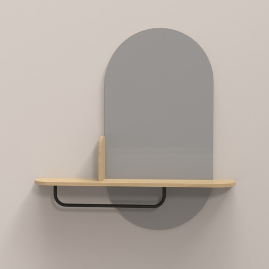 Spogulis AALBORG ar plauktu 92x15xH93cm, ozols