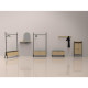Spogulis AALBORG ar plauktu 92x15xH93cm, ozols