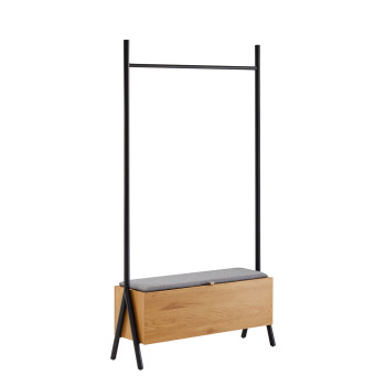 Gaitenis ar AALBORG soliņu 97x32xH180cm,  Gaitenis ar AALBORG soliņu 97x32xH180cm,