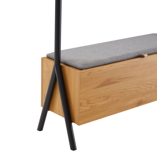 Gaitenis ar AALBORG soliņu 97x32xH180cm, Gaitenis ar AALBORG soliņu 97x32xH180cm,