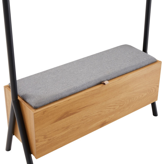 Gaitenis ar AALBORG soliņu 97x32xH180cm, Gaitenis ar AALBORG soliņu 97x32xH180cm,