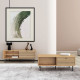 TV galds LINE 120x40xH50cm, ar ozola mizu