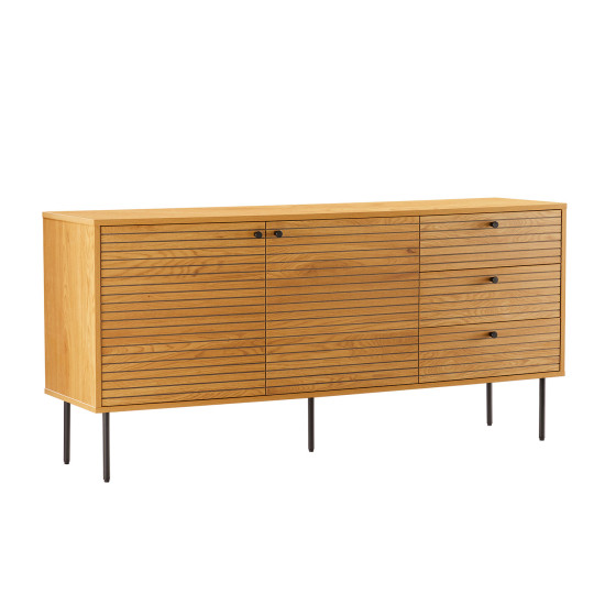 Kumode LINE 150x40xH74cm, ar ozola mizu Kumode LINE 150x40xH74cm, ar ozola mizu