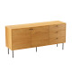 Kumode LINE 150x40xH74cm, ar ozola mizu Kumode LINE 150x40xH74cm, ar ozola mizu