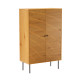 Skapis LINE 80x40xH130cm, ar ozola mizu m