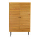 Skapis LINE 80x40xH130cm, ar ozola mizu m