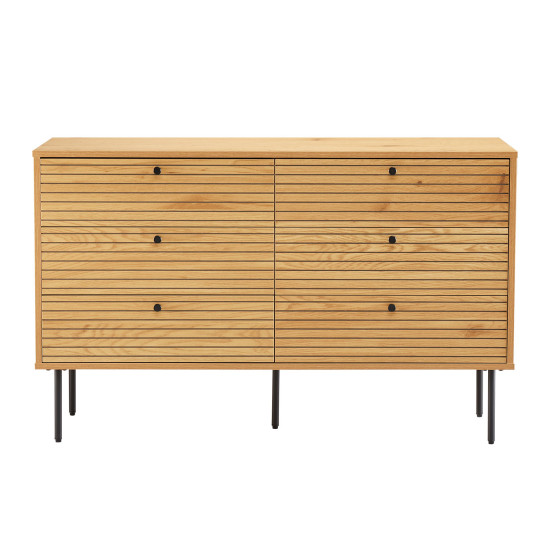 Комод LINE 120x40xH75см, с корой дуба