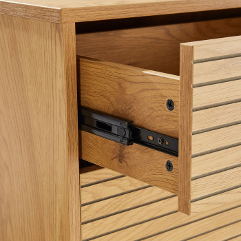 Комод LINE 120x40xH75см, с корой дуба